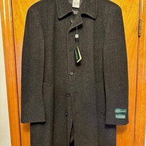 Polo Ralph Lauren Wool Coat - Grey Tweeded- Size 42 Reg